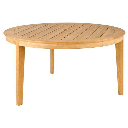 round table made out of wood