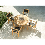 garden table and chairs