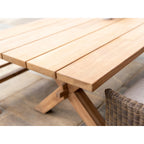 teak garden table top