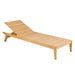 wooden sunbed