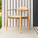 Alexander Rose Dana Teak Dining Armchair with Natural Rope Seat Detailed