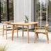 Alexander Rose Dana Teak Small Table with Rope Seat LifeStyle 2