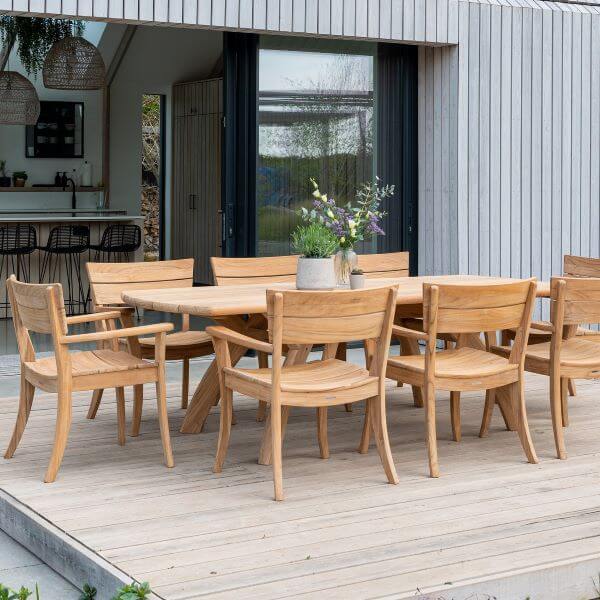 Alexander Rose Sorrento Dining Table and chair 8 seats