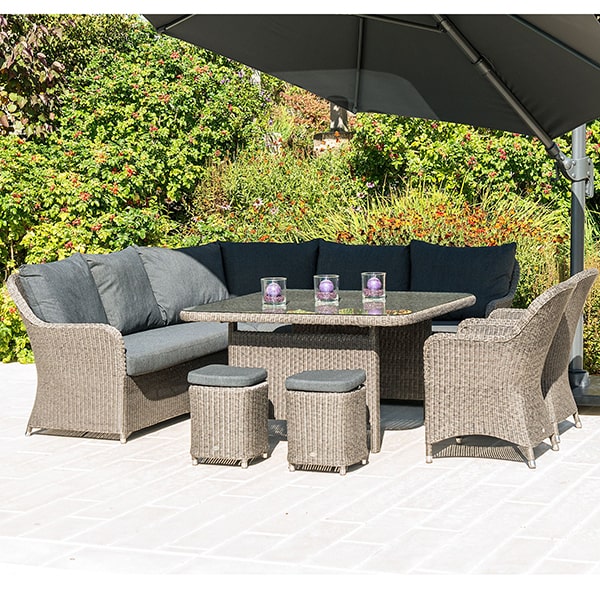 Alexander Rose Monte Carlo Casual Dining Set Full View