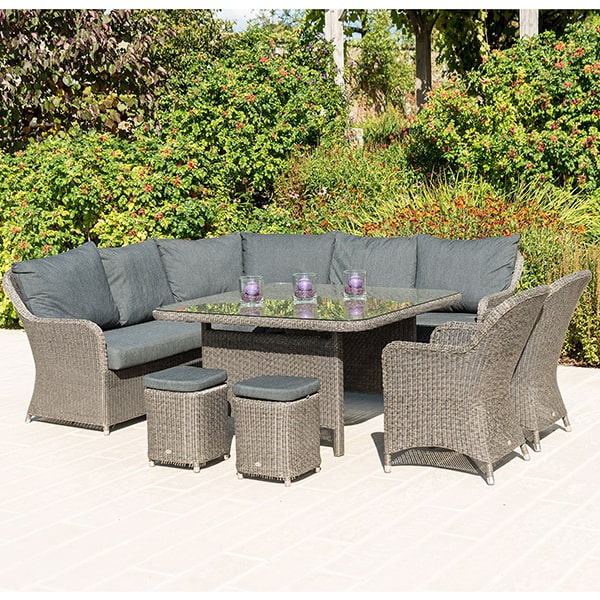 Alexander Rose Monte Carlo Casual Dining Set Top Front View