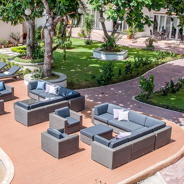 Alexander Rose Monte Carlo Modular Corner Sofa Set Top View