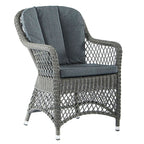 Alexander Rose Monte Carlo Round Dining Set Open Weave Armchair