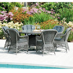 Alexander Rose Monte Carlo Round Dining Set  Round Table 1.5m Front View