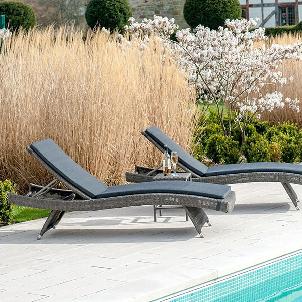 Alexander Rose Monte Carlo Stacking Sunbed — Woodlark Garden Luxury
