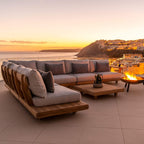 Alexander Rose Sorrento Sofa Set with Fire Pit