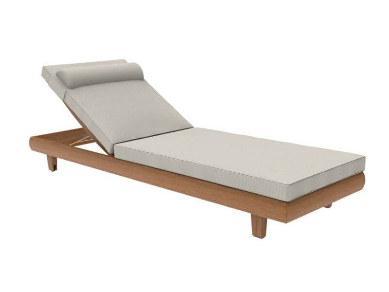 Alexander Rose Sorrento Adjustable Sunbed Polar
