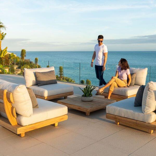 Alexander Rose Sorrento 4 Seater with Coffee Table