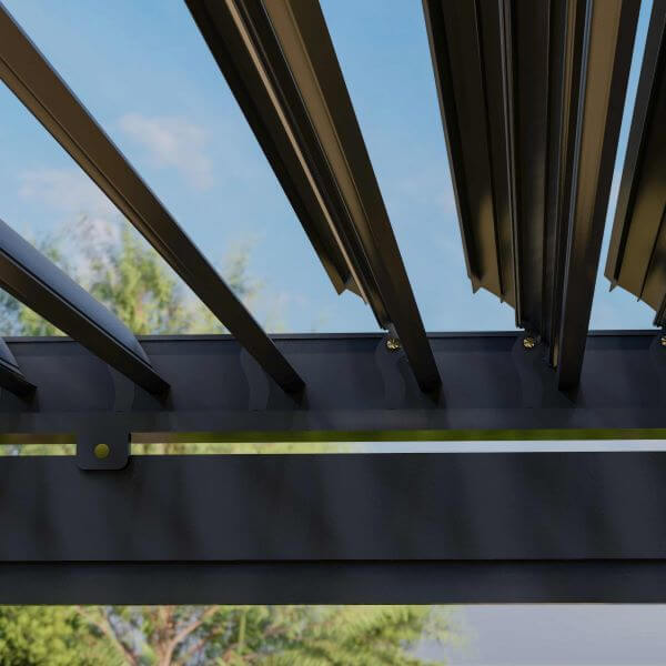 Maze Pergola With Louvered Roof