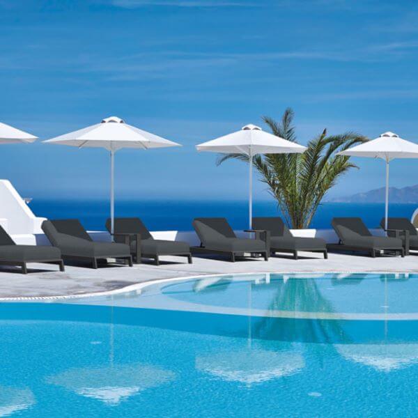 The Persian Lounger Aluminium Frame Sun Lounger — Woodlark