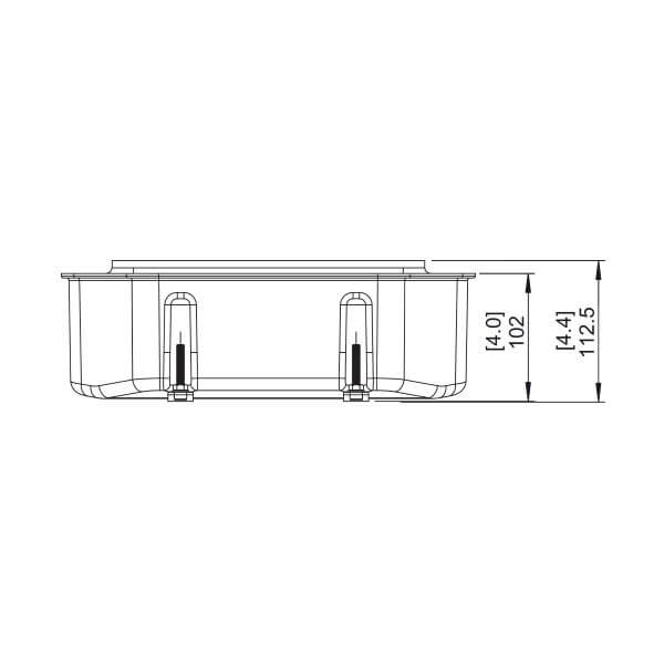 EcoSmart Fire VB2 Ethanol Burner Dimensions Side