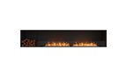 EcoSmart Fire Flex Single Sided Fireplaces with Decorative Log Boxes (multiple sizes to 0.57m to 4.2m)