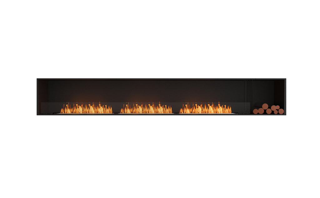 EcoSmart Fire Flex Single Sided Fireplaces with Decorative Log Boxes (multiple sizes to 0.57m to 4.2m)
