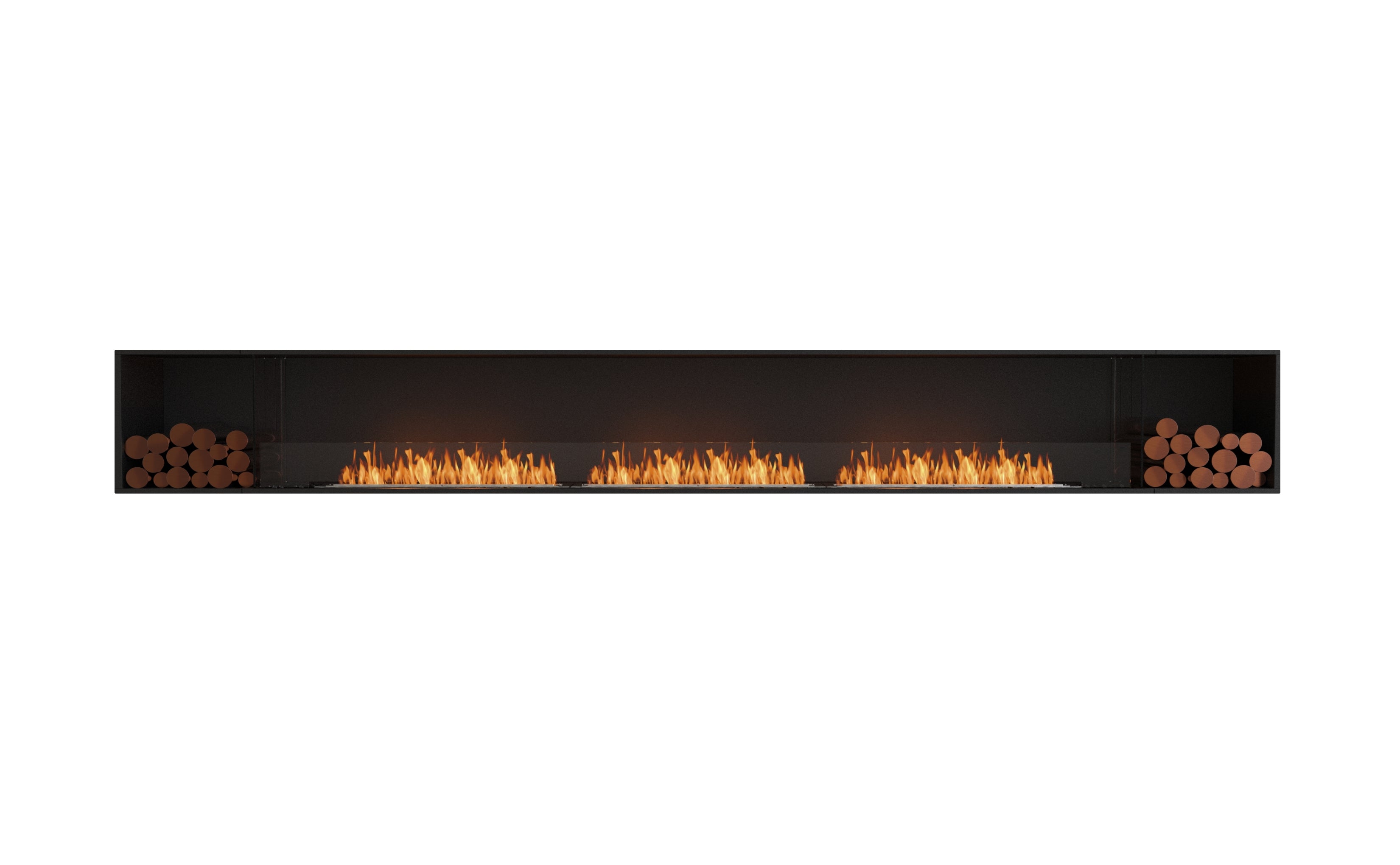 EcoSmart Fire Flex Single Sided Fireplaces with Decorative Log Boxes (multiple sizes to 0.57m to 4.2m)