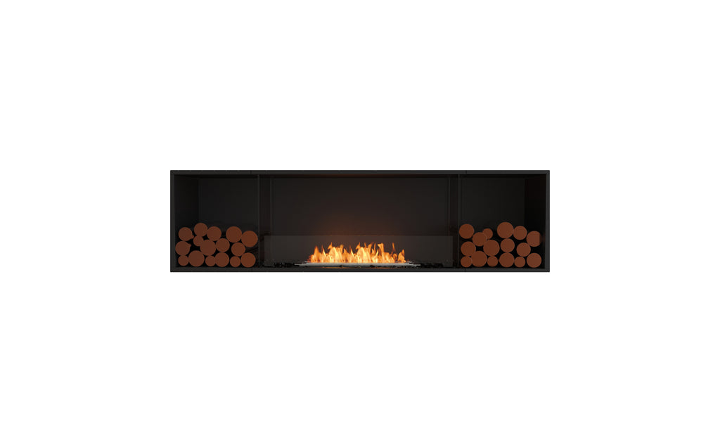 EcoSmart Fire Flex Single Sided Fireplaces with Decorative Log Boxes (multiple sizes to 0.57m to 4.2m)