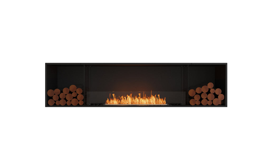 EcoSmart Fire Flex Single Sided Fireplaces with Decorative Log Boxes (multiple sizes to 0.57m to 4.2m)
