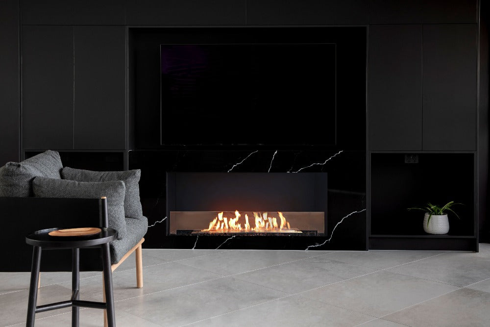 EcoSmart Fire Flex Single Sided Fireplaces Black
