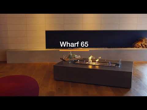 EcoSmart Fire Wharf 65 Bioethanol Fire Pit Table